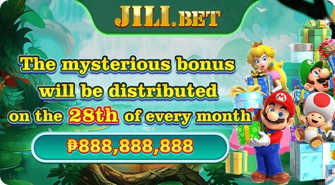 JiliBet mystery bonus distributed on the 28th each month