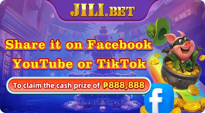 JiliBet share on Facebook YouTube TikTok cash prize promotion